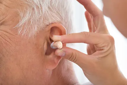 Step 2 - place the Audien Atom 2 comfortably in your ear